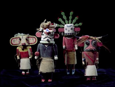Quattro bambole Katchina da American School