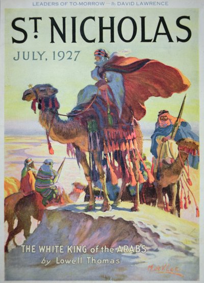 Copertina della rivista St. Nicholas, luglio 1927 da American School