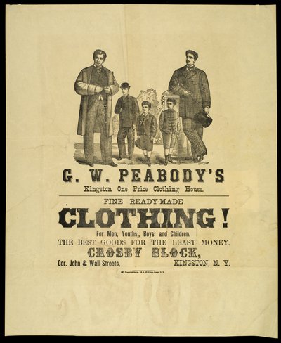 G.W. Peabodys Kingston One Price Clothing House da American School