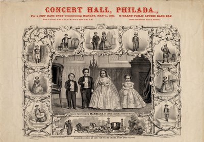 Gen. Tom Thumb e moglie, Com. Nutt e Miss Minnie Warren da American School