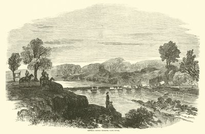 Il generale Banks attraversa il Cane River, aprile 1864 da American School