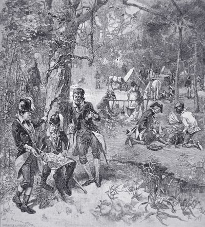 Generale Francis Marion nel campo da American School