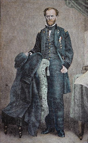 Generale William T. Sherman (1820-91) da American School