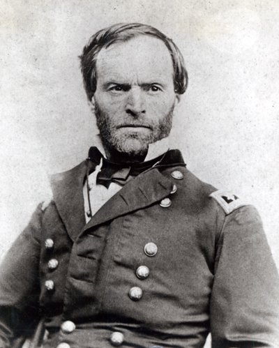 Generale William Tecumseh Sherman (1820-91) da American School