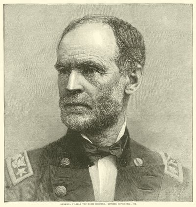 Generale William Tecumseh Sherman, ritirato 1 novembre 1883, maggio 1864 da American School