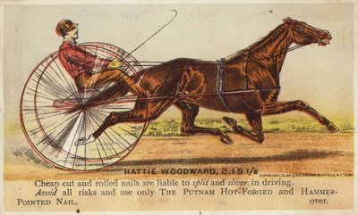 Gentiluomo che guida un cavallo molto velocemente da American School