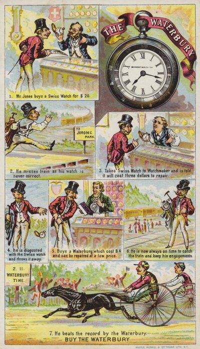 Gentiluomo che compra un orologio da American School