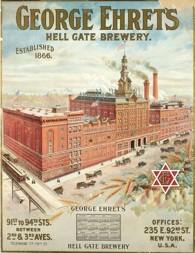 Birreria George Ehrets Hell Gate, fondata nel 1866 da American School