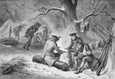 I soldati di George Washington a Valley Forge, inverno 1777-78 da American School