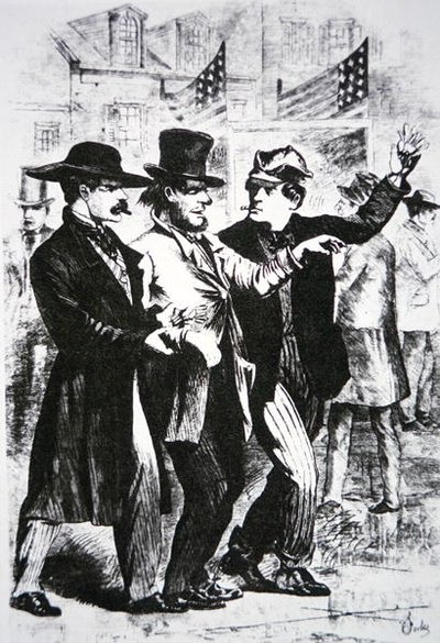 Ubriacare un elettore per influenzare il suo voto nelle elezioni del 1864 da American School