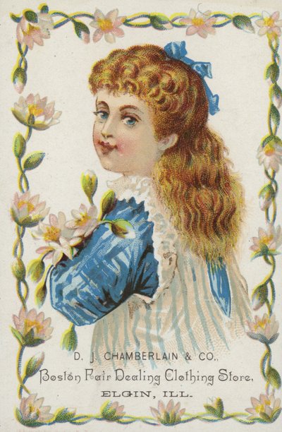 Ragazza che tiene fiori da American School