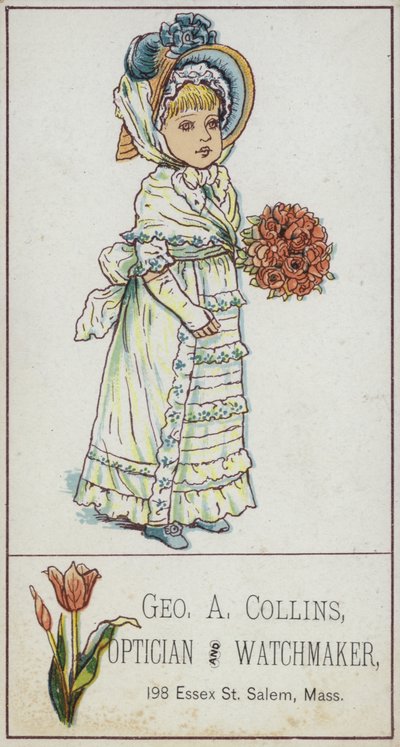 Ragazza che porta un bouquet da American School