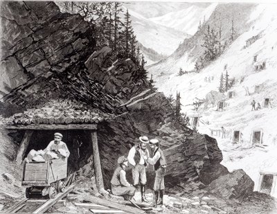 Estrazione di oro e argento, Colorado - Una montagna a nido d