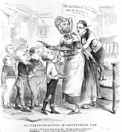 Grande distribuzione del PAP governativo, da The Humors of War da American School