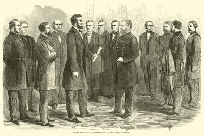 Grant riceve la sua commissione come tenente generale, maggio 1864 da American School