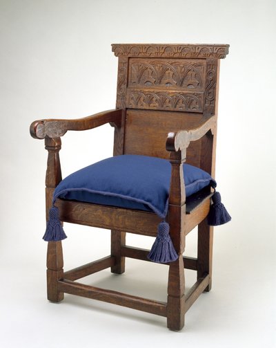 Grande sedia, Essex County, Massachusetts, 1640-85 da American School