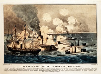 Grande vittoria navale nella baia di Mobile da American School
