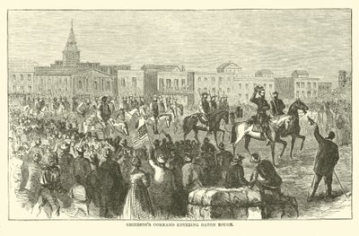 Il comando di Grierson entra a Baton Rouge, aprile 1863 da American School