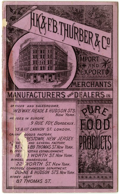 H.K. & F.B. Thurber & Co. opuscolo commerciale, recto da American School