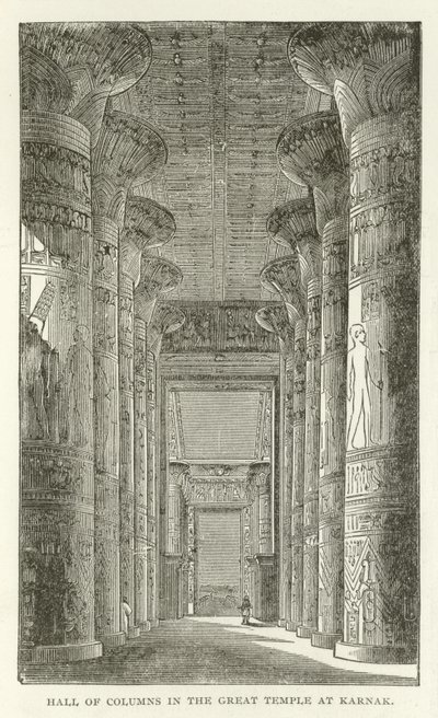 Sala delle Colonne nel Grande Tempio di Karnak da American School