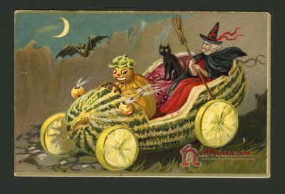 Cartolina di auguri di Halloween da American School
