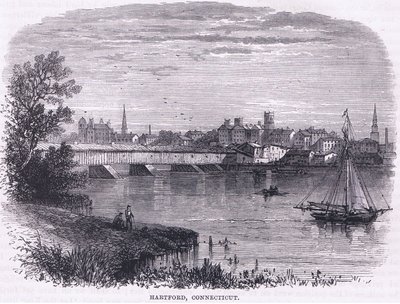Hartford, Connecticut (1664), illustrazione da Cassell