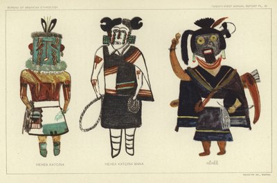 Hehea Katcina, Hehea Kastcina Mana, Hehee (litografia a colori) da American School