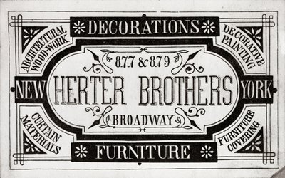 Herter Brothers, Decorazioni, Mobili, 877 & 879 Broadway, New York da American School