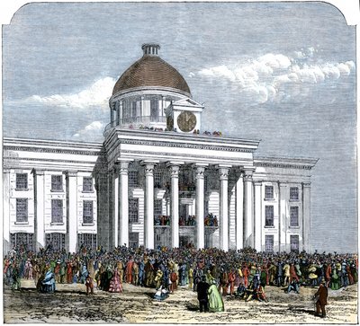 Inaugurazione del presidente Jefferson Davis come presidente dello Stato confederato d