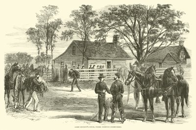 Casa di James Bennett, dove Johnston si arrese, aprile 1865 da American School