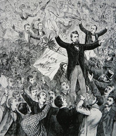 James G. Blaine (1830-93) da American School