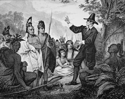 John Eliot (1604-90) da American School