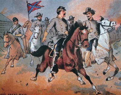 John Hunt Morgan (1825-64) e la sua incursione attraverso il Kentucky da American School