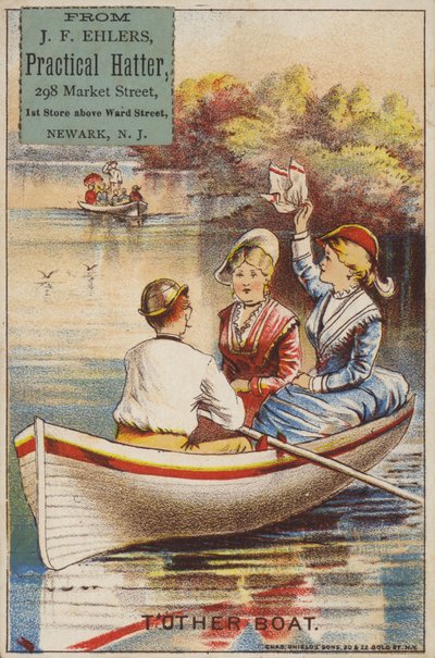 Signore sul lago in barca da American School