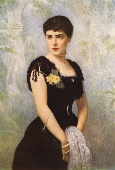 Lady Randolph Spencer-Churchill, nata Miss Jennie Jerome di New York, che sposò Lord Randolph Spencer-Churchill da American School