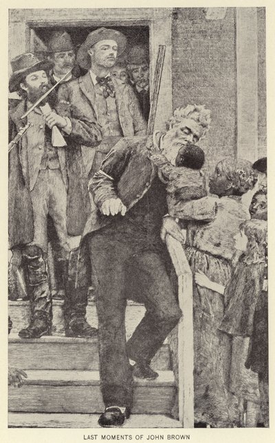 Gli ultimi momenti di John Brown (litografia) da American School