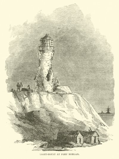 Faro al Forte Morgan, agosto 1864 da American School