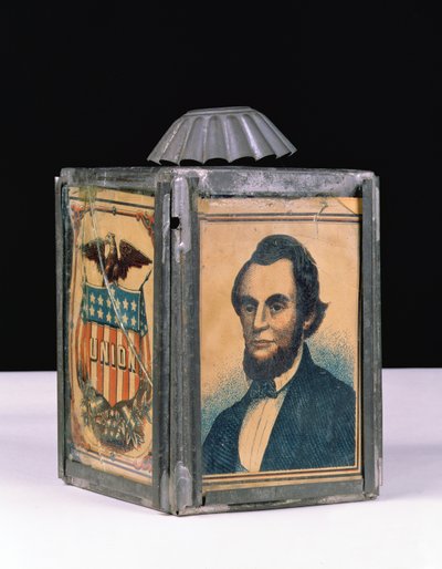 Lanterna di Lincoln usata per la campagna presidenziale, 1864 da American School