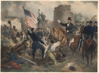 Lincoln a City Point, pub. 1865 da American School