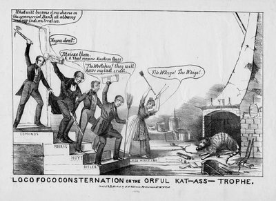 Costernazione Loco Foco, o, La catastrofe orribile, pubblicato da H R Robinson, New York, c.1838 da American School