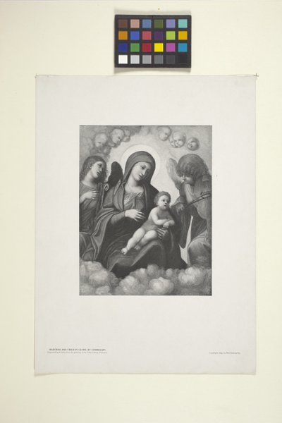 Madonna e Bambino in gloria da American School