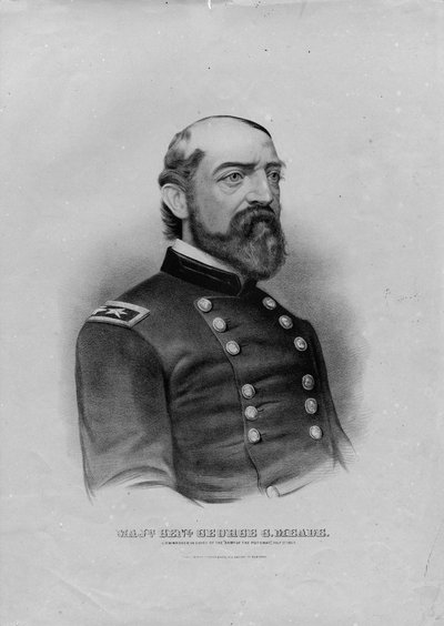 Mag. Gen. George G. Meade, pub. da Currier & Ives, c.1863 da American School