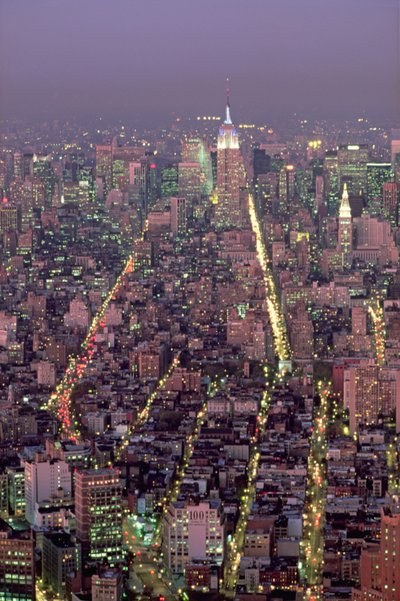 Manhattan di notte da American School