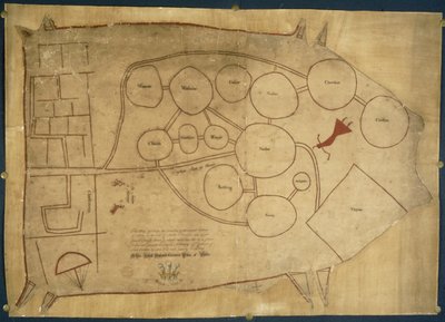 Mappa delle Terre degli Indiani Nativi, c.1721-25 da American School