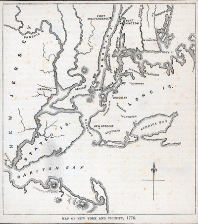 Mappa di New York e dintorni da American School