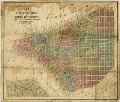 Mappa della Città di New York: preparata espressamente per Smith Brother