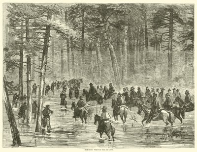 Marcia attraverso le paludi, gennaio 1865 da American School