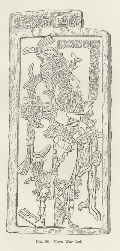 Dio della guerra Maya da American School