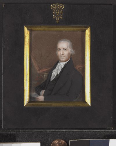 Ritratto in miniatura di Samuel Osgood, c.1789 da American School