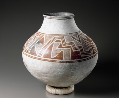 Vaso Mogollon con disegni geometrici, stile II, 1025-1150 da American School